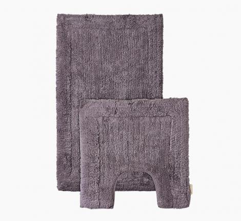 Набор махровых ковриков &quot;Sofi de Marko&quot; LUNA (темно-фиолетовый), 60х100+50х50