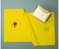Полотенце махровое с вышивкой SANTALINO &quot;ПОДАРОК ДЛЯ ТЕБЯ&quot;, 50х90 (жёлтый)