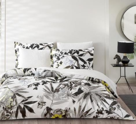 Постельное белье &quot;TAC&quot; Premium digital Grenada Сатин DELUX 1,5 спальный, серый