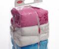 Комплект махровых полотенец 70x140*3 Hobby &quot;DORA&quot;, белый/розовый/бирюзовый