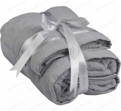 Комплект махровых полотенец  50x90+70x140 Hobby &quot;NISA&quot;, светло-серый