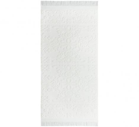 Полотенце махровое Arya с бахромой Isabel Soft 100х150, Экрю