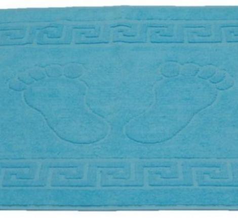 Полотенце-коврик для ног &quot;ROSEBERRY&quot; Blue (голубой), 50x70