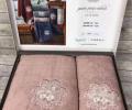 Набор махровых полотенец SIKEL &quot;PORTRE&quot; 50х90+70х140, Розовый