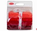 Комплект махровых полотенец 50x90*4 Hobby &quot;RAINBOW&quot;, красный
