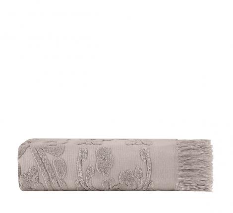 Полотенце махровое Arya с бахромой Isabel Soft 30х50, Бежевый
