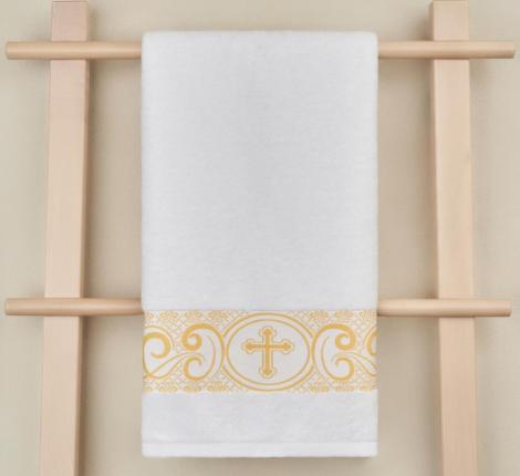 Полотенце крестильное Arya Sarah 50x90, Белый