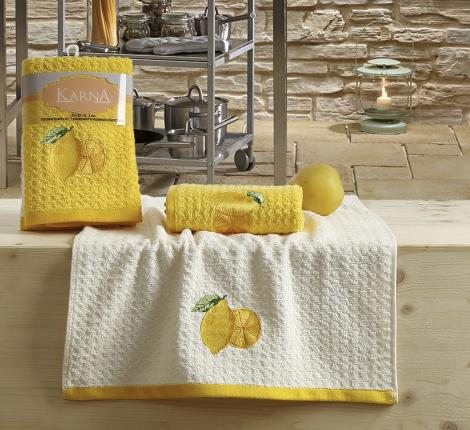 Кухонные полотенца &quot;KARNA&quot; LEMON 45x65 1/2 Желтый, V1