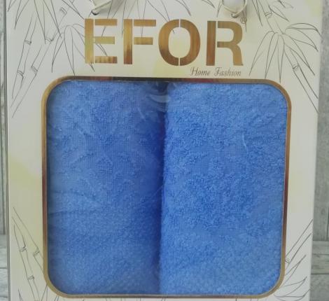 Набор полотенец EFOR (50*90,70*140) бамбук/хлопок, цвета в ассортименте