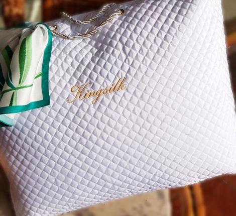 Одеяло шёлковое Kingsilk Luxury всесезонное, 200х220 (белый)