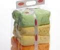 Комплект махровых полотенец 70x140*3 Hobby &quot;DORA&quot;, желтый/оранжевый/зеленый