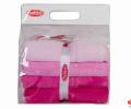 Комплект махровых полотенец 50x90*4 Hobby &quot;RAINBOW&quot;, розовый