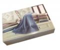 Комплект полотенец с вышивкой 30x50-50x100-70x140 Maison D'or &quot;BONNI&quot;, баклажан