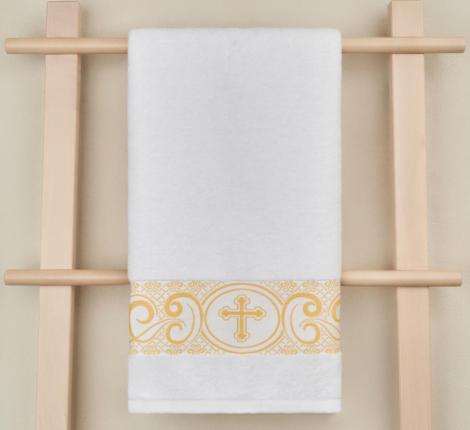 Полотенце крестильное Arya Sarah 70x140, Белый