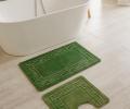 Набор ковриков ля ванной и туалета (60*50/60*100) VERSACE, зеленый