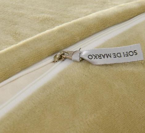 Постельное белье с одеялом &quot;Sofi de Marko&quot; Энрике (олива) Велюр, 1,5 спальный