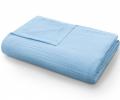 Покрывало-одеяло муслиновое Valtery (голубое), 200х230