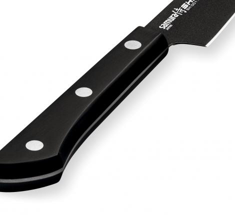 Нож кухонный &quot;Samura SHADOW&quot; овощной с покрытием Black-coating 99 мм, ABS пластик