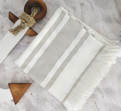 DERIN Cream (кремовый) полотенце пляжное, 50x90