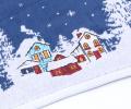 Полотенце Arya с вышивкой Рождество 40x60 North, Темно-Синий
