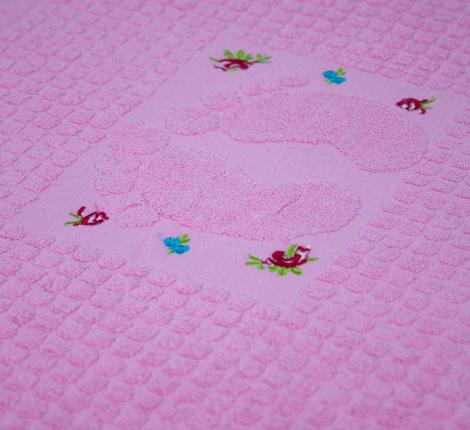 Полотенце для ног 50x70 AMBIELLA &quot;Flora&quot;, розовый
