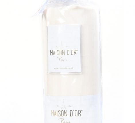 Простыня на резинке с наволочками &quot;Maison D'or&quot; Страйп-сатин (белый), 100х200