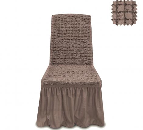 Комплект чехлов &quot;KARTEKS&quot; на стулья 6 шт. КПС-6, серо-коричневый