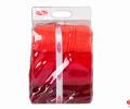 Комплект махровых полотенец 70x140*4 Hobby &quot;RAINBOW&quot;, красный