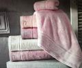 Комплект полотенец со стразами 30x50-50x90-70x140 Maison D'or &quot;ALICE&quot;, грязно-розовый