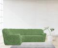 Чехол на 3-х местный угловой диван Karteks &quot;Классика&quot; KAR 003-09, зелёный