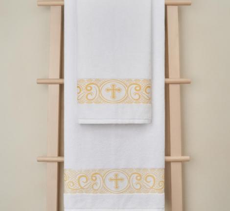 Полотенце крестильное Arya Sarah 70x140, Белый