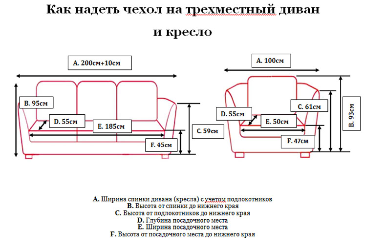 Высота подлокотника у дивана