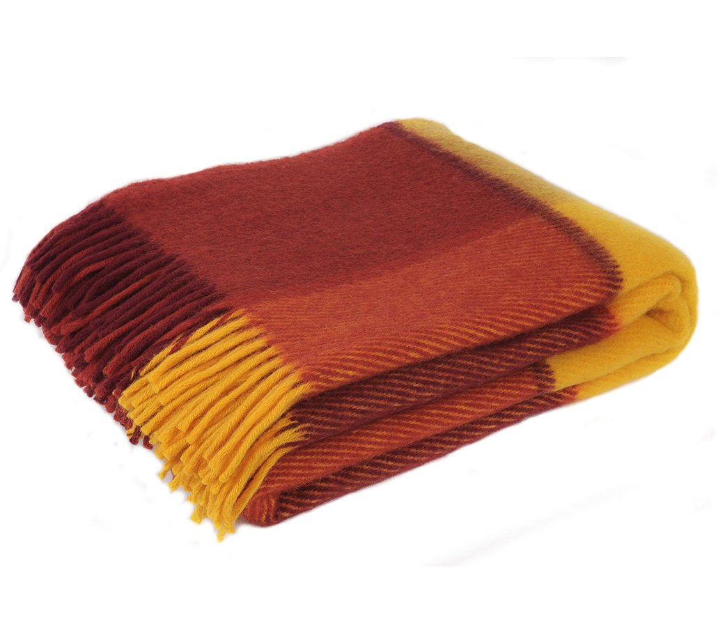 Купить плед шерстяной "klippan saule" 'осень, 140х205 в интернет магазине