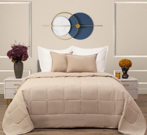 Покрывало "Sofi de Marko" Доминико (светло-бежевый) Канвас, 160х220