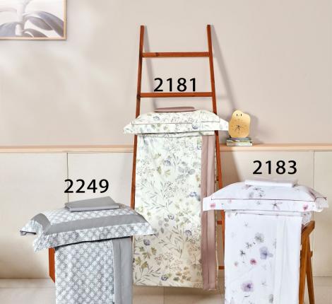 Постельное белье с одеялом "Asabella" 2249-OSPS Мако-Сатин, 1,5 спальный