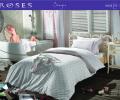 Постельное бельё &quot;Maison D'or&quot; ROSES Сатин со стразами 1,5 спальный, фиолетовый
