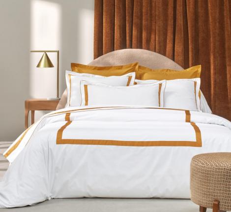 Постельное бельё "Blanc des Vosges" EGERIE AMBRE перкаль, 1,5 спальный