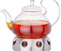 Чайник заварочный на подставке для подогрева "AGNESS" 887-255, 800 мл