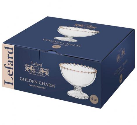 Набор креманок 4 штуки "GOLDEN CHARM", 11*8,5 см
