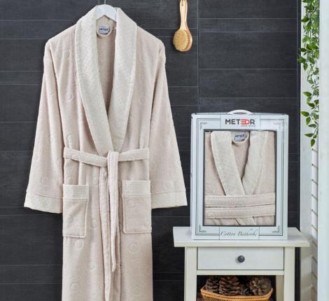 Халат мужской METEOR Шалька SIDNEY XXXL, бежевый