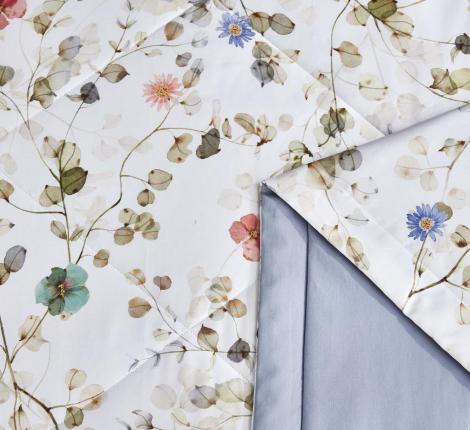 Постельное белье с одеялом "Asabella" 2147-2OSP Мако-Сатин, Семейный