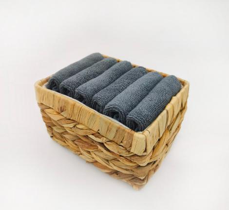 Набор махровых салфеток "Sofi de Marko" Бруна 30х30(6шт), темно-серый