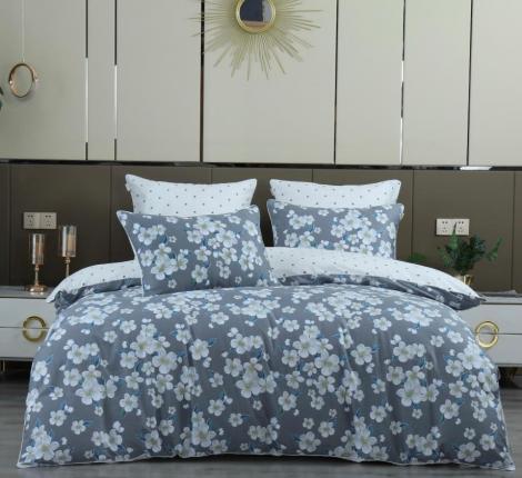 Постельное белье "Kazanov.A." Зара (графит жемчуг) Сатин, Евро