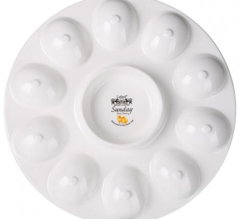 Блюдо для 10 яиц "SUNDAY", диаметр 25 см