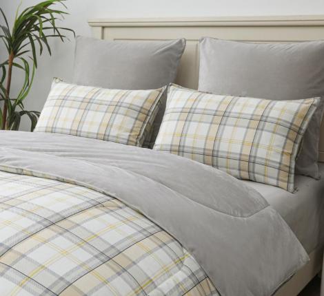 Постельное белье с одеялом "Sofi de Marko" Роберто №21 Велюр/Сатин, Евро