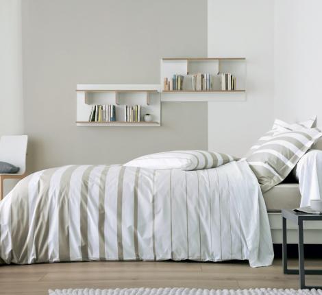 Наволочка "Blanc des Vosges" GRAND LARGE CRAIE перкаль, 50x70