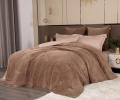 Постельное белье с одеялом "Kazanov.A." Lindor Fluffy (карамель) Велюр/Egypt Cotton, Евро