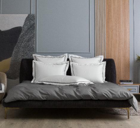 Наволочка с узкой отделкой "ALPINE GRAPHITE ALLURE GRASS" Мако-Сатин, 50х70 (2шт)