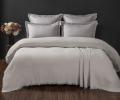 Постельное белье с покрывалом "Kazanov.A." Stonewash Muslin (серебро жемчуг) Муслин, Евро