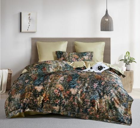 Постельное бельё "Asabella" 2317-6 Мако-Сатин, Евро